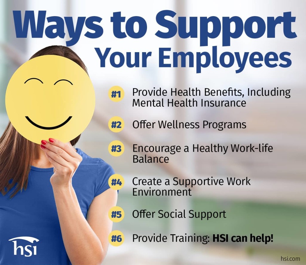 Picture of: Employee Wellbeing in :  Ways to Support Your Employees – HSI