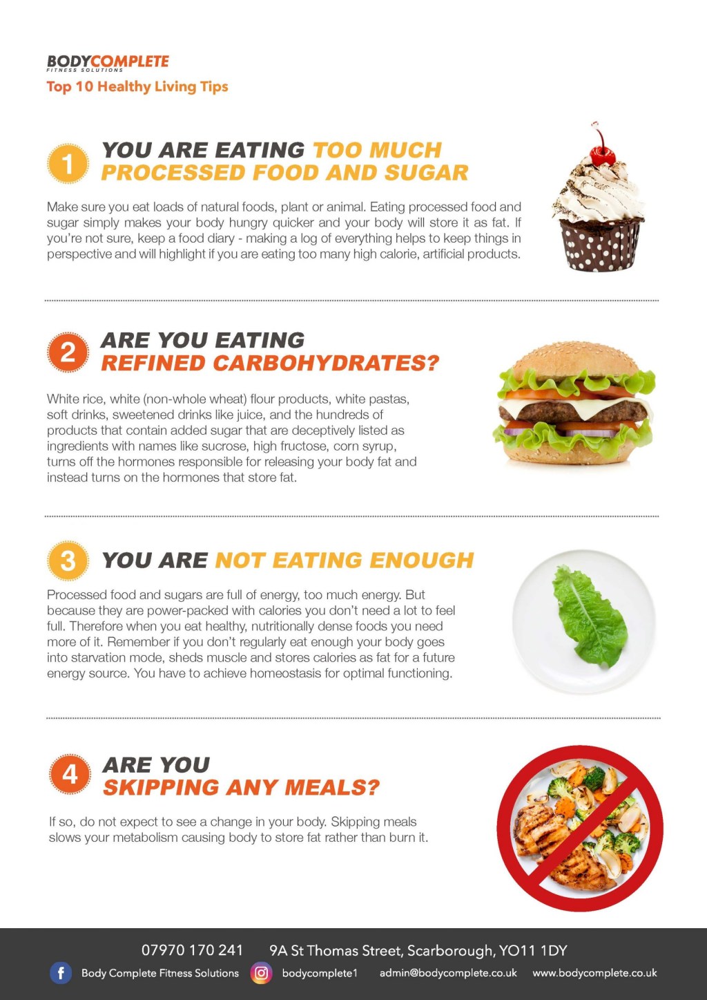 Picture of: Top  Healthy Living Tips – Body Complete Fitness Solutions